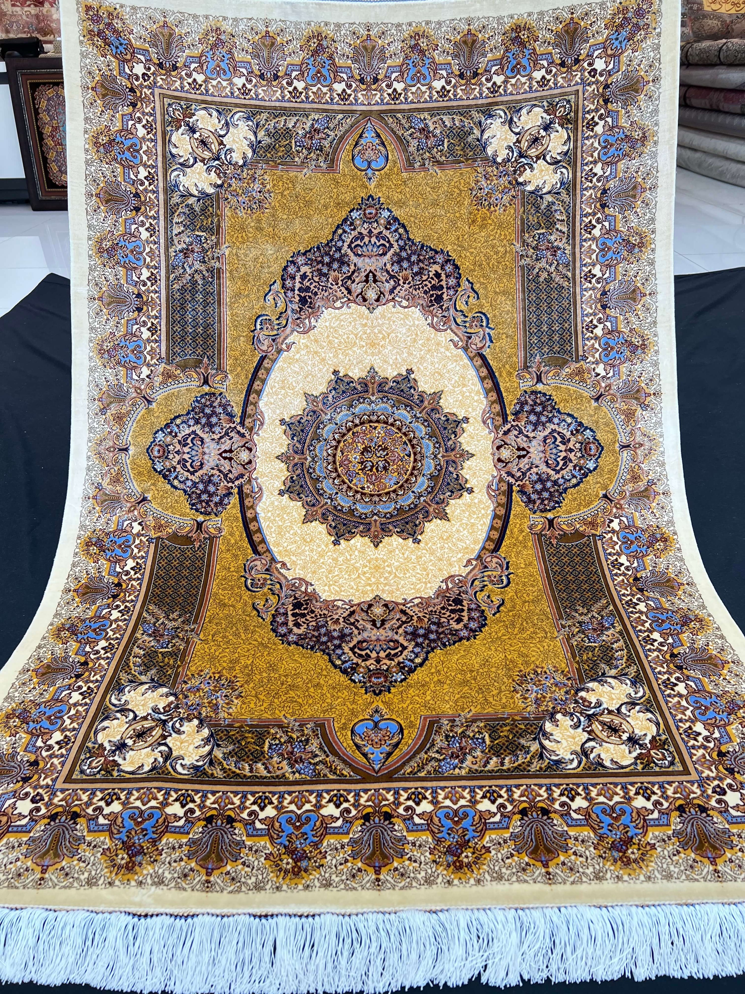 Yellow Submariner Silk Rug