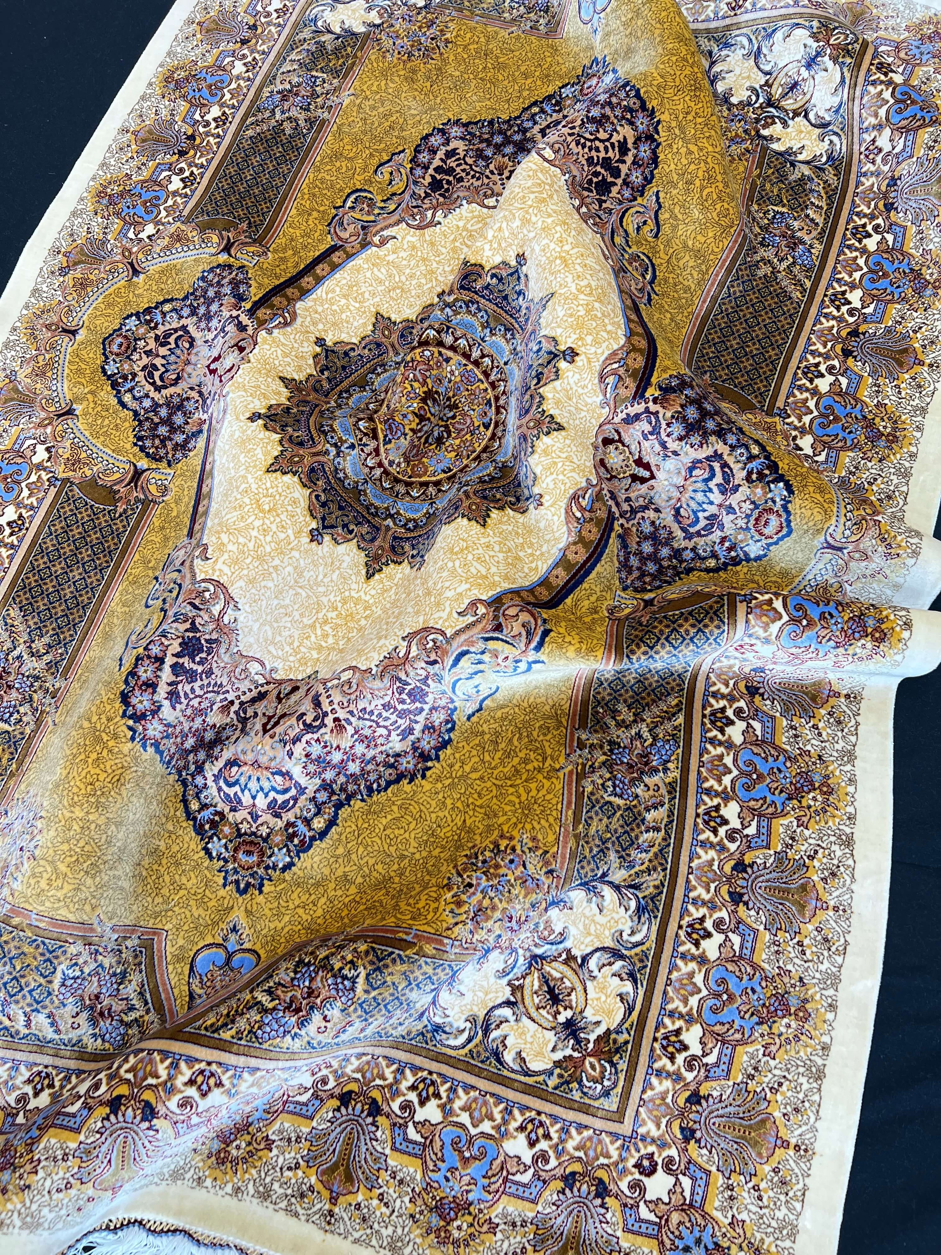 Yellow Submariner Silk Rug