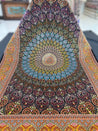 Golden Gonbad Dome Silk Rug