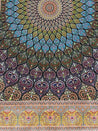 Golden Gonbad Dome Silk Rug